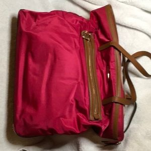 Michael Kors hot pink satchel tote